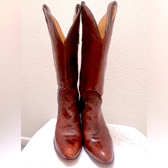 Rare Vintage Justin Brown Cowboys Boots - Picture 14 of 14